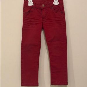 H&M boys red jeans size 2-3
